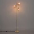 Art-Deco-podna-lampa-zlatna-sa-roze-staklom-3-svetla---Vidro