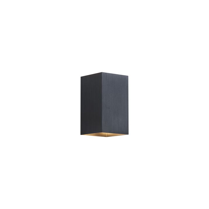 Modern Metalik Gri Duvar Lambası Kare 2'li GU10 50mm - Sandy