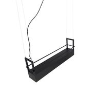 Lampada-a-sospensione-intelligente-nera-con-mensola-incl.-4-GU10-Wi-Fi---Cage-Rack