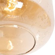 Smarte-Deckenleuchte-Messing-und-bernsteinfarbenes-Glas-inkl.-WiFi-G95---Zuzanna