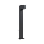 Spoljna-lampa-crna-sa-šiljkom-za-zemlju-i-uvodnicom-za-kabl-65cm-uklj.-utičnicu-IP44---Baleno