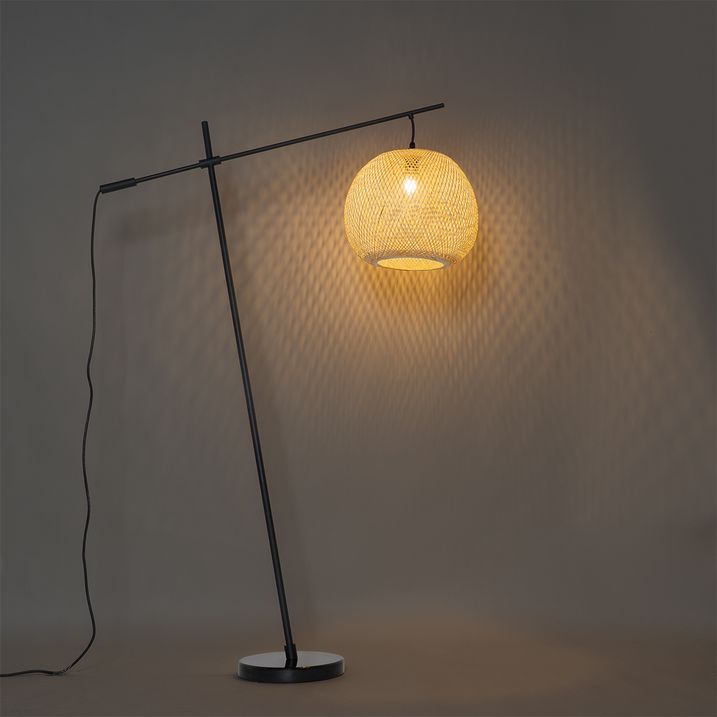 Oosterse buiten vloerlamp bamboe IP44 - Rafael