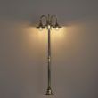 Klasyczny-lampion-zewnętrzny-czarny-ze-starożytnym-złotem-200-cm-3-źródła-światła-IP44---Daphne
