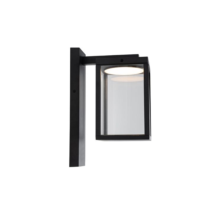 Lanterne murale d'extérieur noire avec LED IP54 - Ferdinand