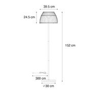Rustic-Outdoor-Floor-Lamp-Black-with-Bamboo-Incl.-LED---Kaiser