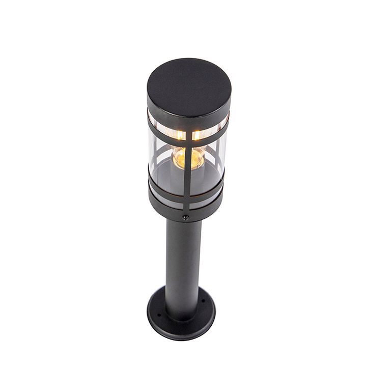 Lampă inteligentă de exterior neagră 50 cm IP44 cu Wi-Fi ST64 - Gleam