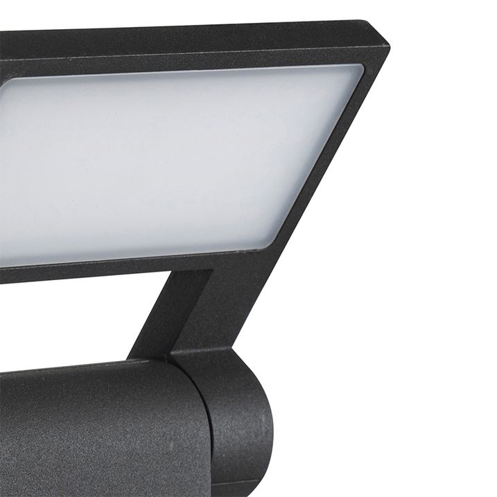 Moderní venkovní sloup Anthracite 60 cm vč. LED IP54 - Zane