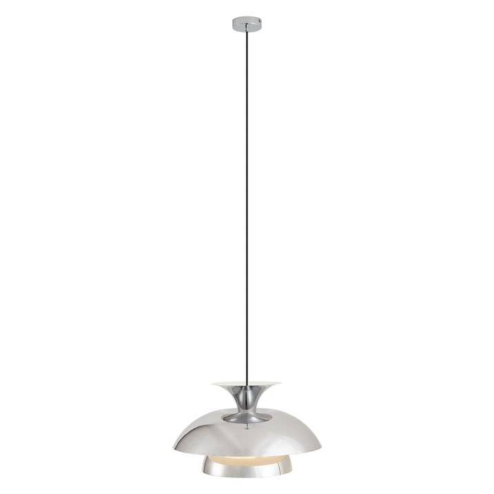 Retro hanglamp chroom 50cm - Titus