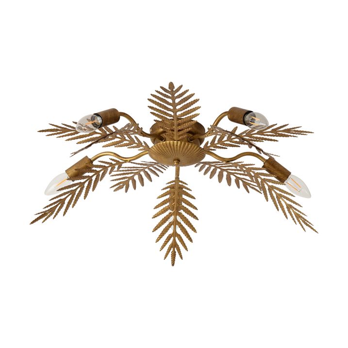Plafoniera vintage aurie 70 cm 5 lumini - Botanica