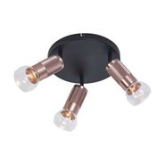 Foco-de-teto-redondo-bronze-escuro-redondo-3-luzes-ajustável---Veerle