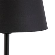 Klassieke-tafellamp-zwart-met-zwarte-kap-32-cm---Simplo