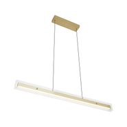 Moderne-Hängelampe-Messing-mit-klarem-Glas-inkl.-LED-Easylift---Catch
