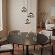 Candeeiro-suspenso-de-design-preto-com-vidro-fumado-3-luzes---Gus