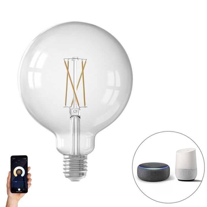 Smart E27 dimbare LED lamp G125 7,5W 1055 lm 1800-3000K