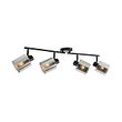 Foco-de-techo-negro-con-cristal-ahumado-4-luces-ajustable---Laura
