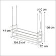 Hänglampa-svart-med-hyllplan-4-ljus---Cage-Rack