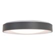 Nowoczesna-lampa-sufitowa-szara-z-białym-wykończeniem-38-cm-z-LED-z-funkcją-ściemniania-RGB---Kanton