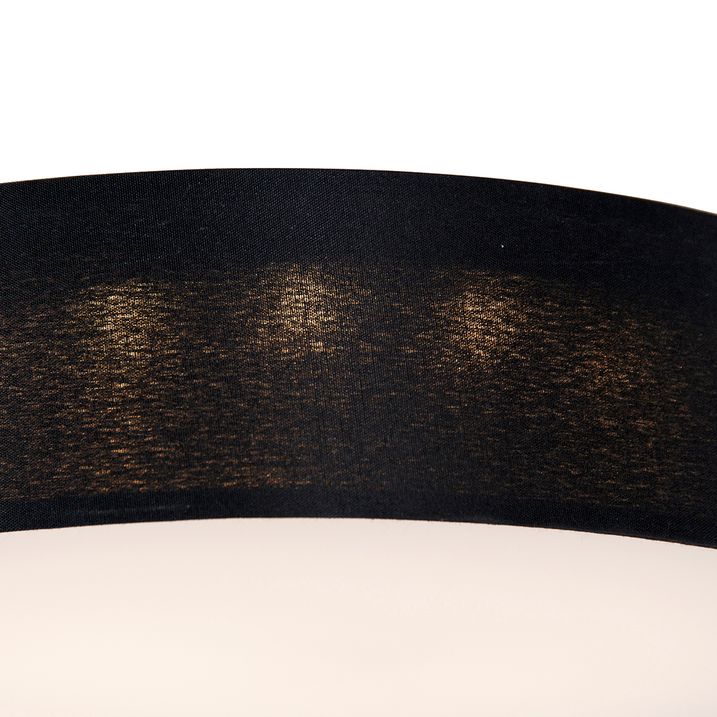 Plafonnier intelligent noir 30cm avec LED RGB et télécommande - Taiko