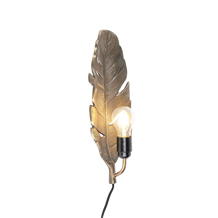 Applique Art déco bronze - Leaf