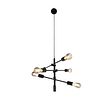 Viedā-industriālā-piekaramā-lampa-melna,-ieskaitot-6-WiFi-ST64---Sydney
