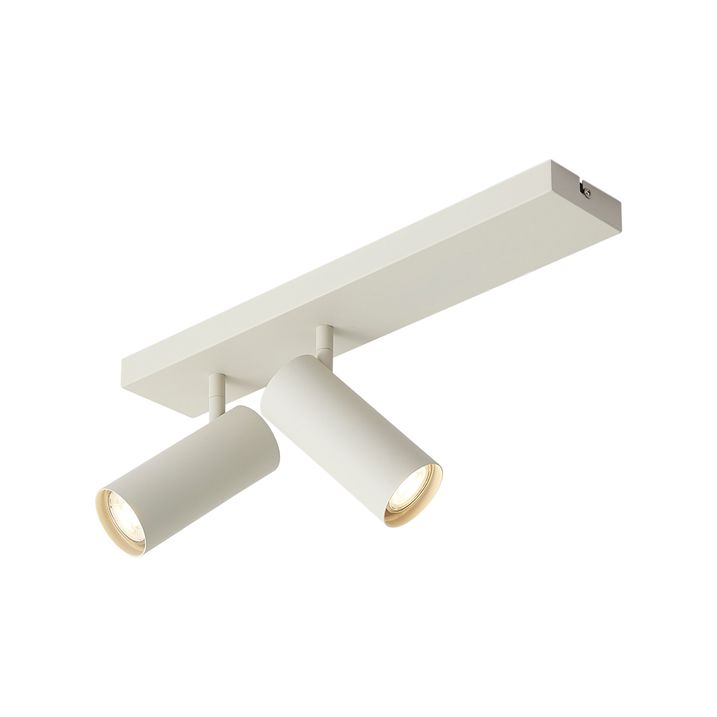 Moderne plafondspot beige 2-lichts verstelbaar - Renna