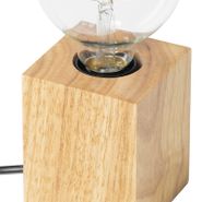Lampe-de-table-rustique-en-bois-naturel---Bloc