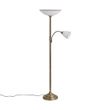 Klasyczna-lampa-podłogowa-brązowa-ze-szkłem-opalowym-2-źródła-światła---Katarina