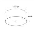 Landelijke-plafondlamp-taupe-50-cm---Drum-Jute