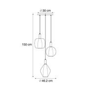 Suspension-design-bronze-foncé-3-lumières---Ard