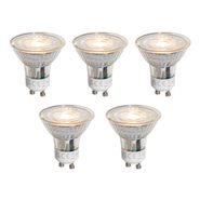 Set-of-5-GU10-50mm-Dimmable-LED-Bulbs-Clear-4.5W-365-lm-2700K