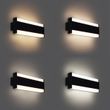 Moderne-vegglampe-svart-30-cm-inkl.-LED-CCT-IP54---Vanya