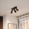 Rounded Ceiling Spotlight Dark Bronze GU10 50mm 3-Light - Stanley