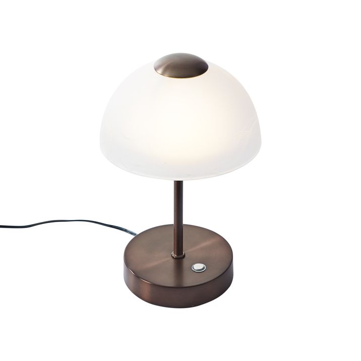 Lampe de table design bronze foncé avec LED à intensité variable - Joya