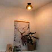 Art-Deco-Ceiling-Light-Black-with-Gold-Glass---Pallon