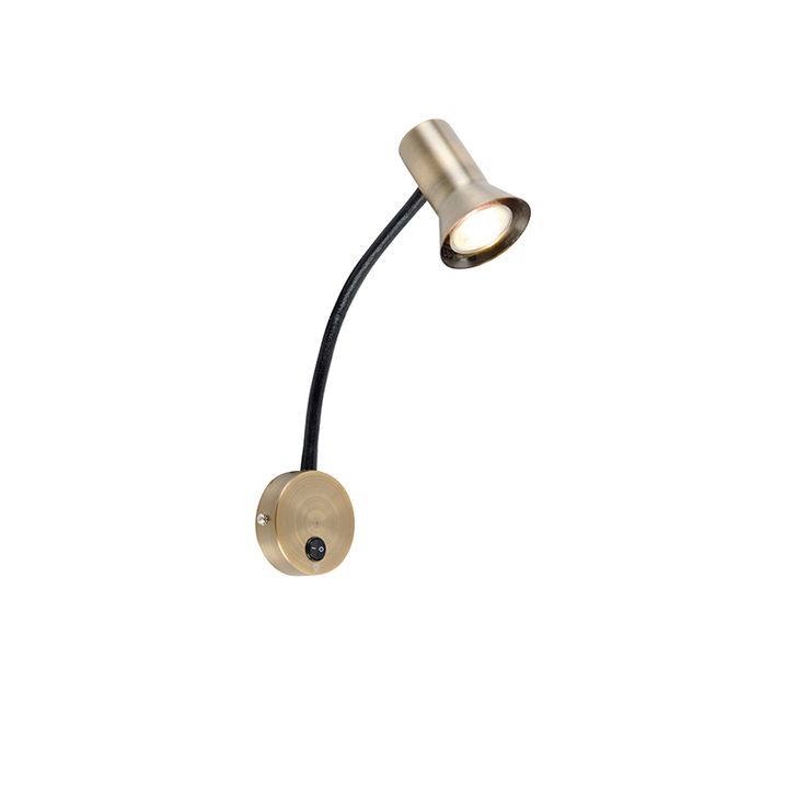 Applique murale en bronze avec bras flexible - Karin Flex