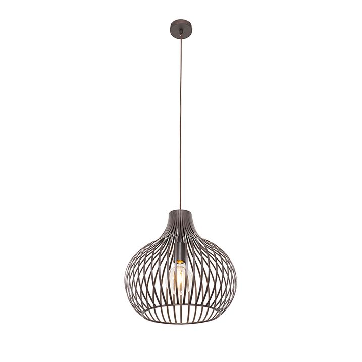 Kaasaegne ripplamp pruun 38 cm - Saffira