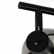 Lampa-sufitowa-Art-Deco-czarna-z-przydymionym-szkłem-2-źródła-światła---Vidro