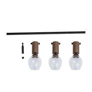 Sistema-di-illuminazione-a-binario-moderno-con-3-luci-a-sospensione-Easylift-bronzo-scuro-monofase---Slimline-Molla