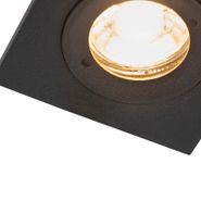 Faretto-da-incasso-smart-nero-quadrato-IP44-con-Wifi-GU10---Xena