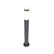 Buitenlamp-paal-antraciet-met-opaal-80-cm-IP44---Rox