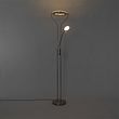 Moderne-vloerlamp-staal-met-leesarm-incl.-LED-en-dimmer---Divo