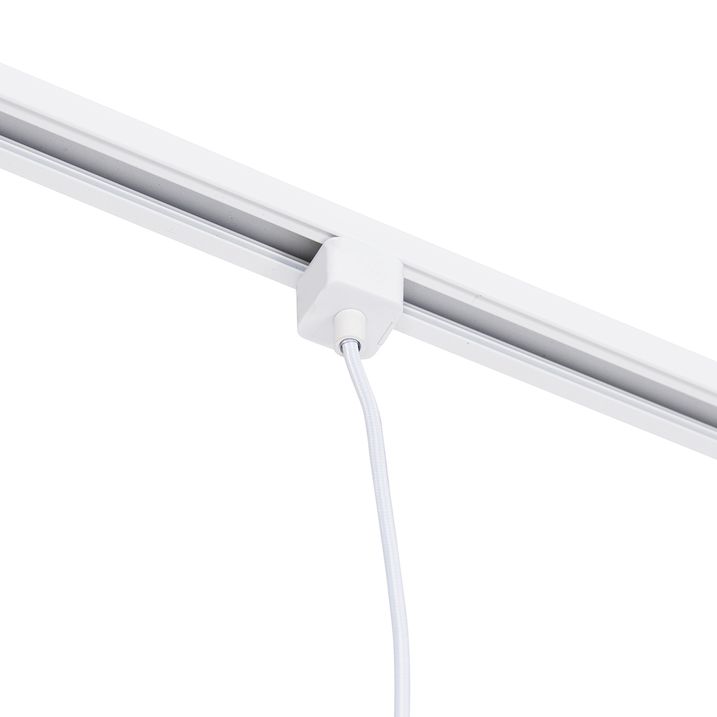 Lampe suspendue blanche pour système de rail monophasé - Iconic Cavalux