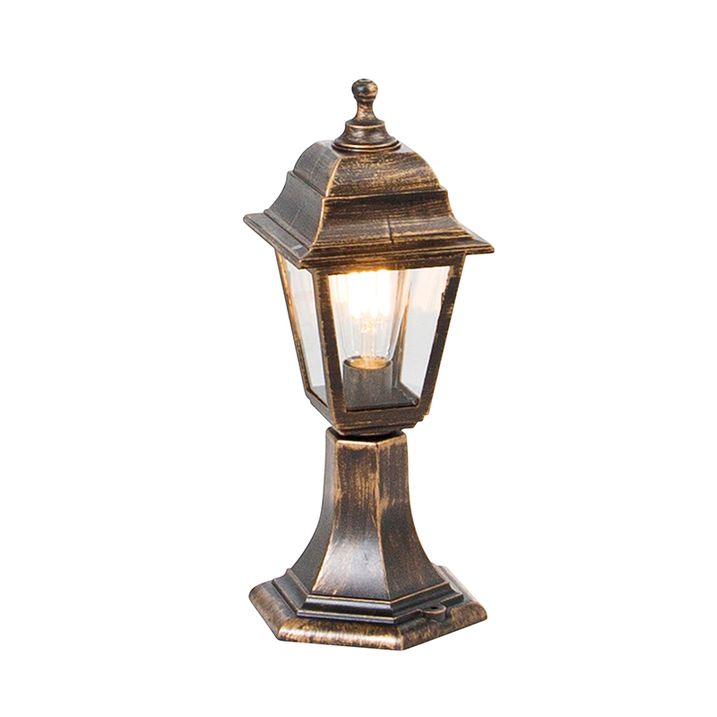 Klasisks āra staba lukturis zelta 44 cm IP44 - Capital