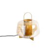 Lampă-de-masă-Art-Deco-aurie-cu-sticlă-chihlimbar-30-cm---Kevin