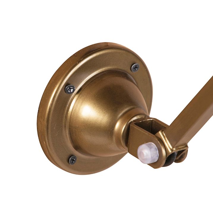 Industriële wandlamp messing verstelbaar - Avon