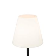 Venkovní-stojací-lampa-černá-s-bílým-stínítkem-35-cm-IP65---Virginia