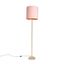 Romantische-Stehleuchte-Messing-mit-rosa-Schirm-40-cm---Simplo
