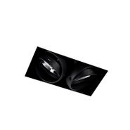 Infälld-spotlight-svart-GU10-AR111-utan-ram-2-ljus---Oneon