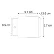 Lámpara-de-pared-de-diseño-negro/dorado-con-LED---Caja