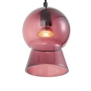 Candeeiro-pendente-retro-preto-com-vidro-roxo-para-sistema-de-calha-monofásica---Iconic-Bell